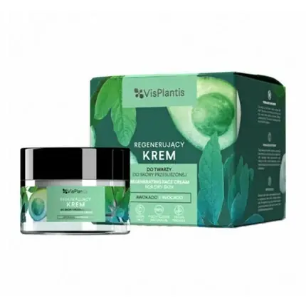 Preț redus Crema de față Vis Plantis, regenerantă pentru piele uscată cu avocado, 50ml