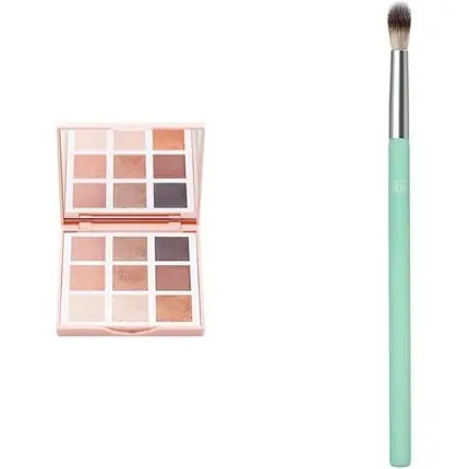 3INA MAKEUP The Bloom Palette și Pensula Blender Brush - Farduri Nude Naturale Ofertă exclusivă