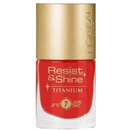 Lac de unghii L‘Oréal Paris Resist And Shine Titanium, Roșu, 9 ml Plată securizată