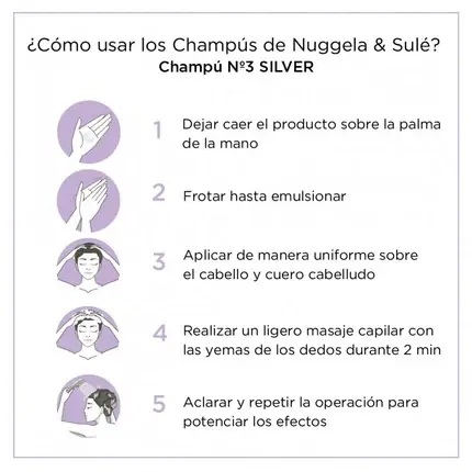 Noutate Șampon Nuggela & Sul Silver No 3 pentru păr alb, 250ml