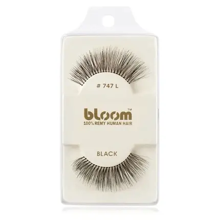 Rimă false Bloom Natural, model 747L, negre, din păr uman Ofertă exclusivă