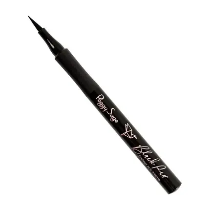 Eyeliner lichid Peggy Sage, Intense Black, cu vârf subțire Ultima șansă