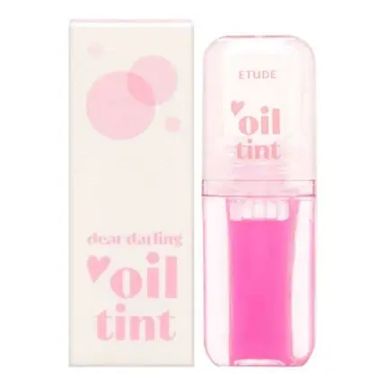 Nu rata Ulei de buze Dear Darling Oil Tint, Etude, nuanța 06 Pink, 32g