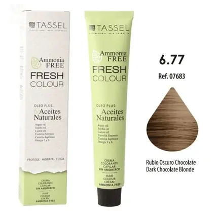 Cel mai vândut Cremă vopsea păr Eurostil Fresh Colour 677 Dark Chocolate fără amoniac, 110g