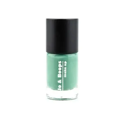 Lac de unghii Jo&Boops No.29, culoare verde mentă, capac negru mat Super ofertă