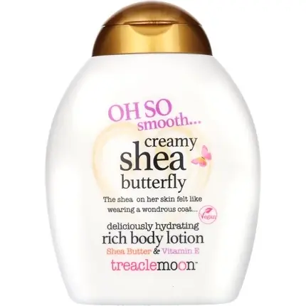 Cumpără online Lotiie corp Treaclemoon Creamy Shea Butterfly, hidratantă cu unt de shea și vitamina E, alb