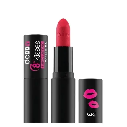 Ruj Matte Deborah - Debbi Kisses, Culoare Roșu Vibrant Preferatul clienților