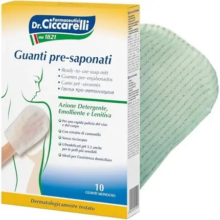 Ultima șansă Dr. Ciccarelli Mănuși de Săpun, 10 piese, culoare verde
