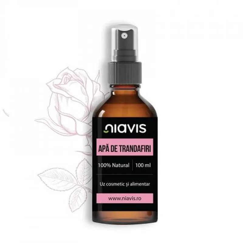 Cumpărături sigure Apa de trandafiri, 100 ml, Niavis