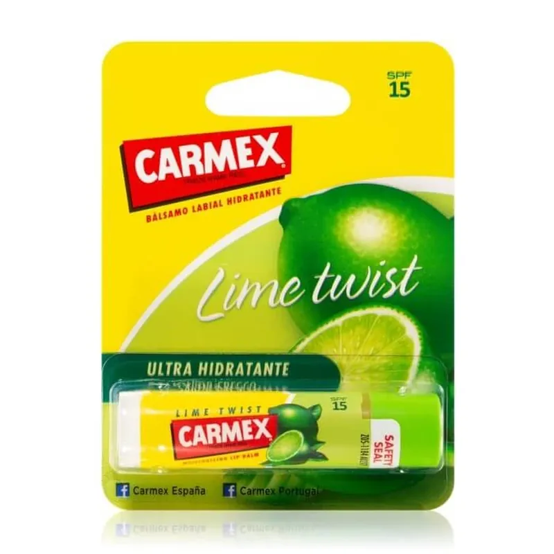 Balsam stick pentru buze cu SPF 15 si aroma de lime, 4.25 g, Carmex Vezi acum