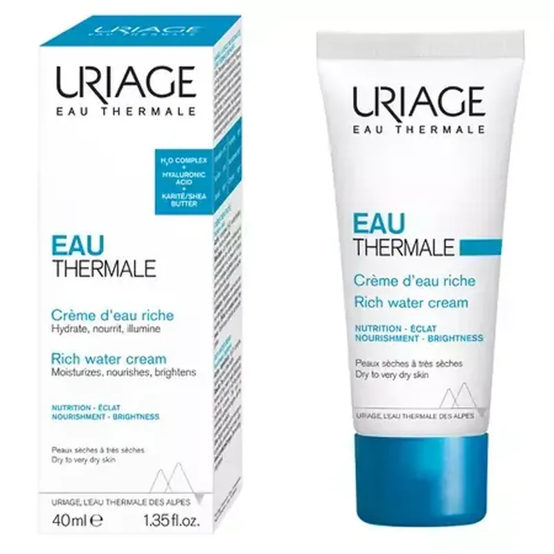 Cremă cu textura bogată pentru hidratarea tenului normal cu tendința de uscare, 40 ml, Uriage Discount