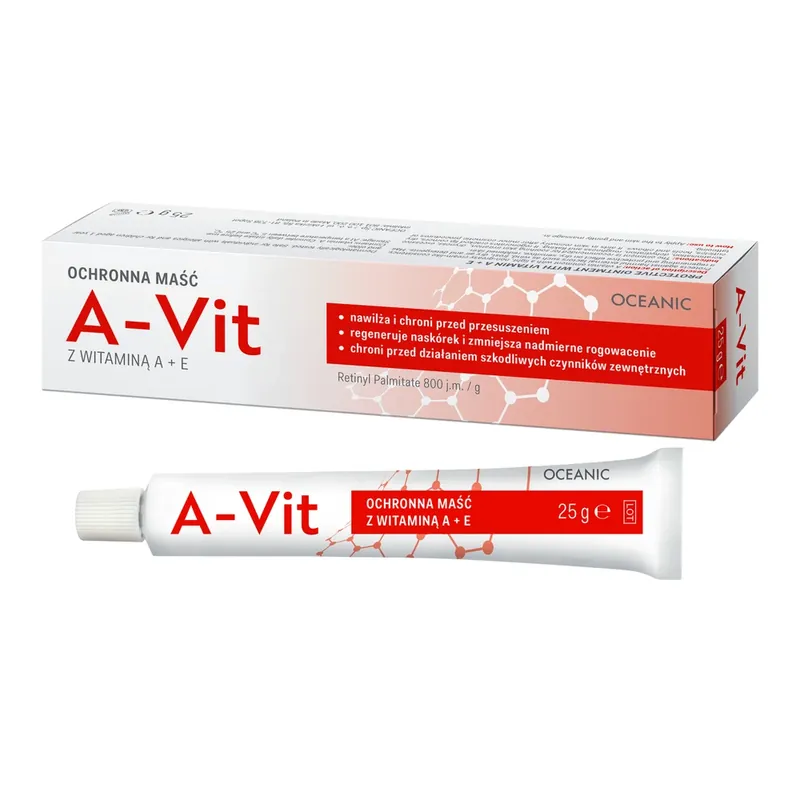 Oceanic A-Vit, unguent protector cu vitamine A+E, 25 g Lichidare de stoc