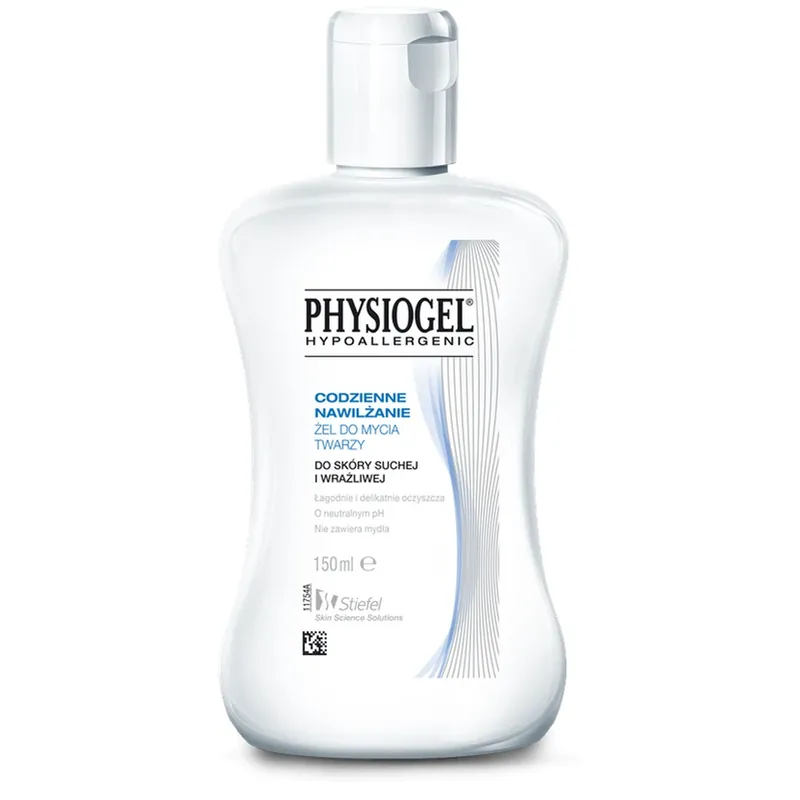 Physiogel Daily Moisturising, Gel de curățare facială, ten uscat și sensibil, 150 ml Noutate