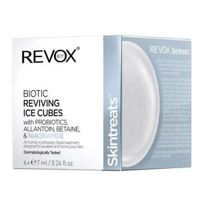 Ofertă specială Tratament facial Skintreats Biotic Reviving Ice Cubes, 6 Х 7 ml, Revox