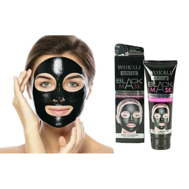 Vezi acum Masca de fata Peel Off cu vitamine si acid hialuronic, Wokali Black Mask, 130 ml