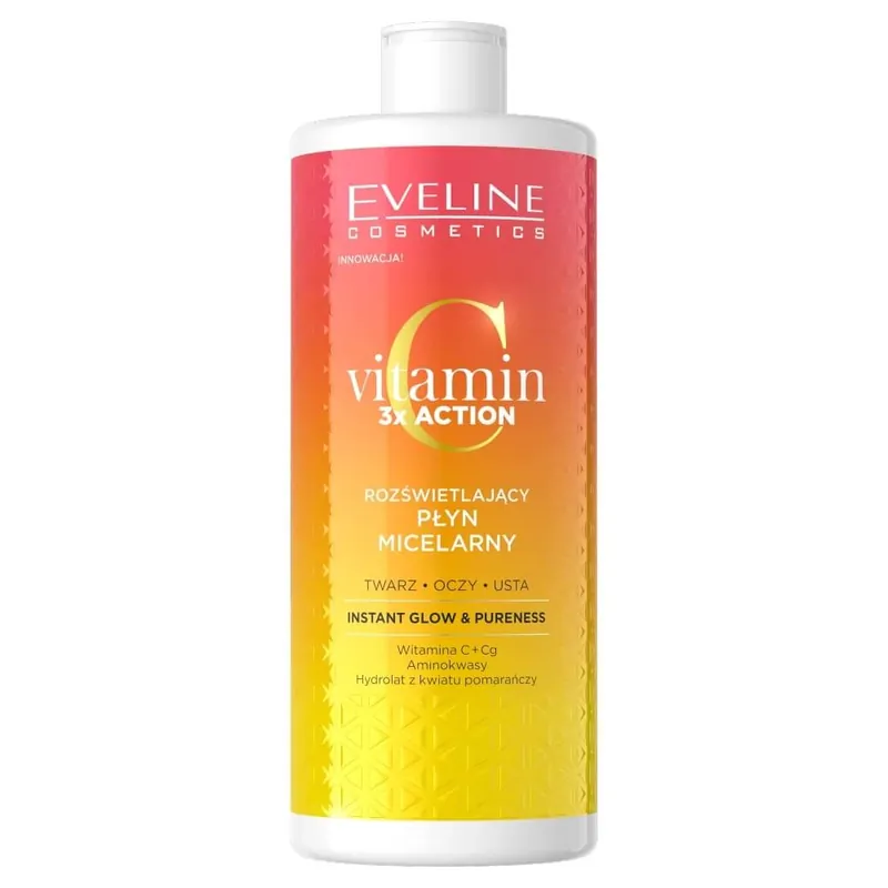 Eveline Vitamin C 3x Action Illuminating Micellar Lotion, 500 ml Cel mai bun preț