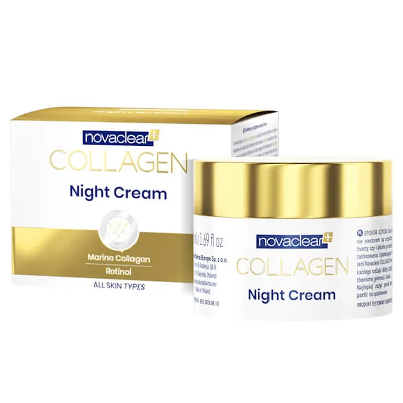 Novaclear Collagen, Cremă de noapte pentru fermitate și netezire, 50 ml Reducere specială