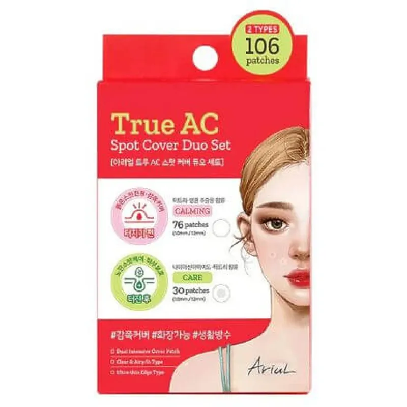 Set plasturi cosuri True AC Spot Cover Duo, 106 bucati, Ariul Plată securizată