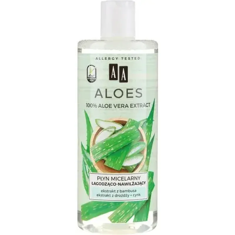 AA Aloe Vera, loțiune micelară, calmantă și hidratantă, 400 ml Ultima șansă
