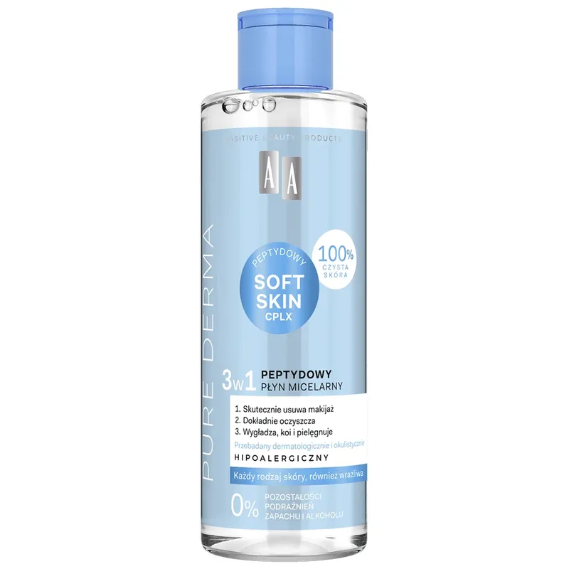 AA Pure Derma, loțiune micelară peptidă 3în1, 200 ml Chilipir