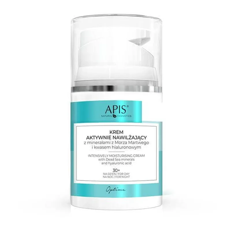Apis Dead Sea Minerals, Optima, Cremă hidratantă activă 30+, zi și noapte, 50 ml Ofertă limitată