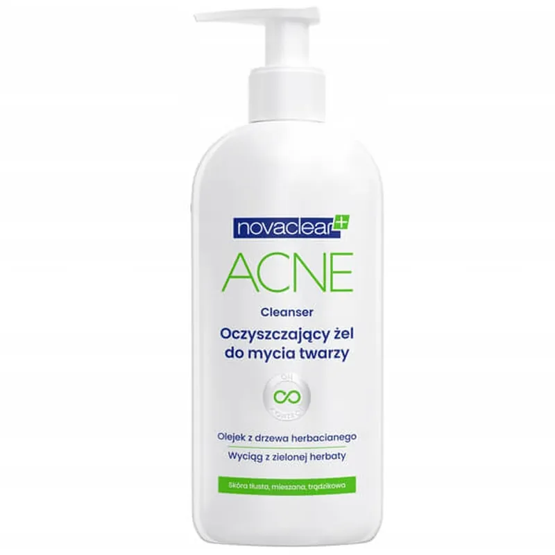 Preferatul clienților Novaclear Acne Cleanser, Gel de curățare facială purificator, 150 ml