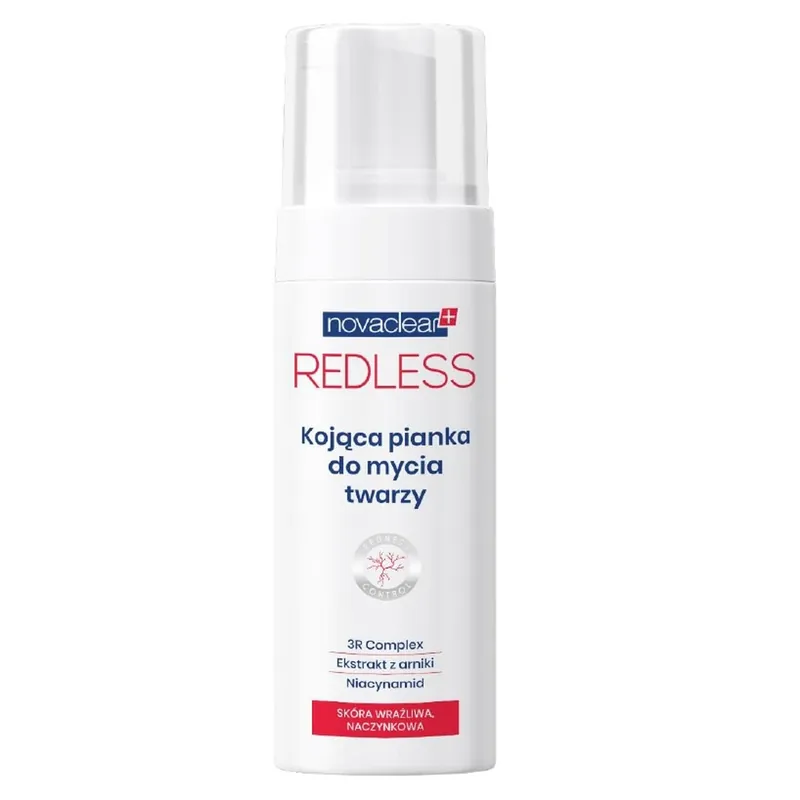 Ofertă exclusivă Novaclear, Spumă de curățare facială liniștitoare Redless, 100 ml