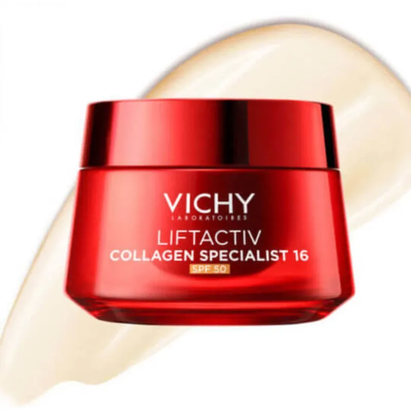 Vichy Liftactiv Cremă Hidratantă de Zi pentru Față cu SPF50 și Colagen 50ml Premium