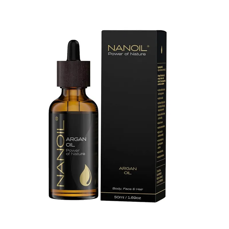 Nanoil Argan Oil pentru îngrijirea părului și a corpului, 50ml Plată sigură