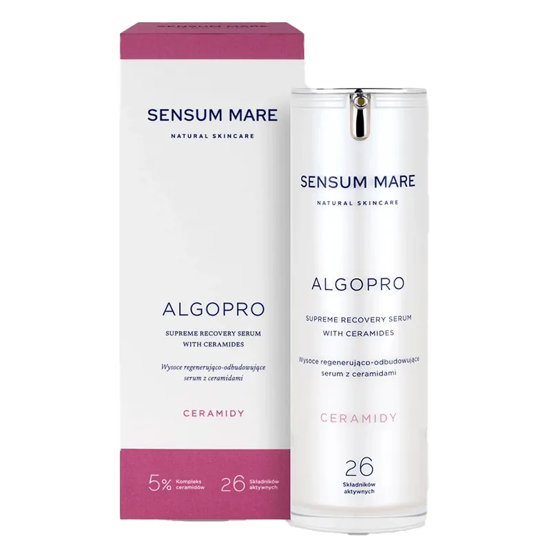 Lichidare de stoc Sensum Mare Algopro, ser foarte regenerant și reconstructor cu ceramide, 30 ml