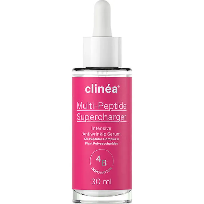 Disponibil imediat Clinea Multi-peptide Supercharger Serum Hidratant și Anti-îmbătrânire pentru Față cu Peptide și Acid Hialuronic pentru Tonifiere și Revitalizare 30ml