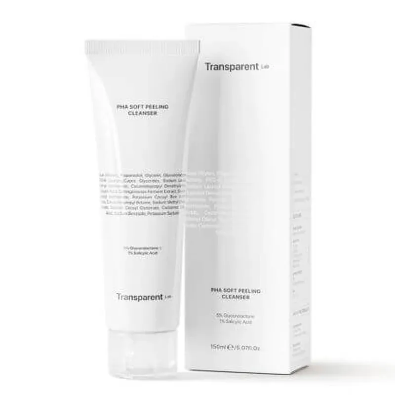 Ultima șansă Gel de curatare exfoliant PHA Soft Peeling Cleanser, 150 ml, Transparent Lab