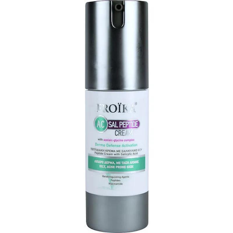 Froika AC Sal Peptide Cream Cremă Regulatorie pentru Față 24h Împotriva Imperfecțiunilor și Acneei cu Pantenol și Peptide 30ml Retur ușor