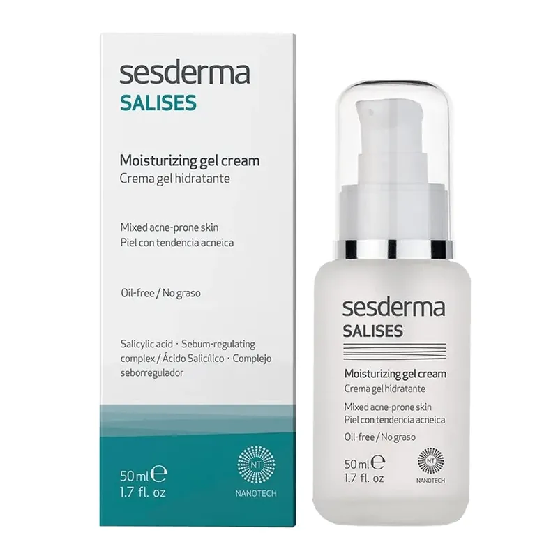 Sesderma Salises, gel-cremă hidratant pentru față, 50 ml Retur ușor