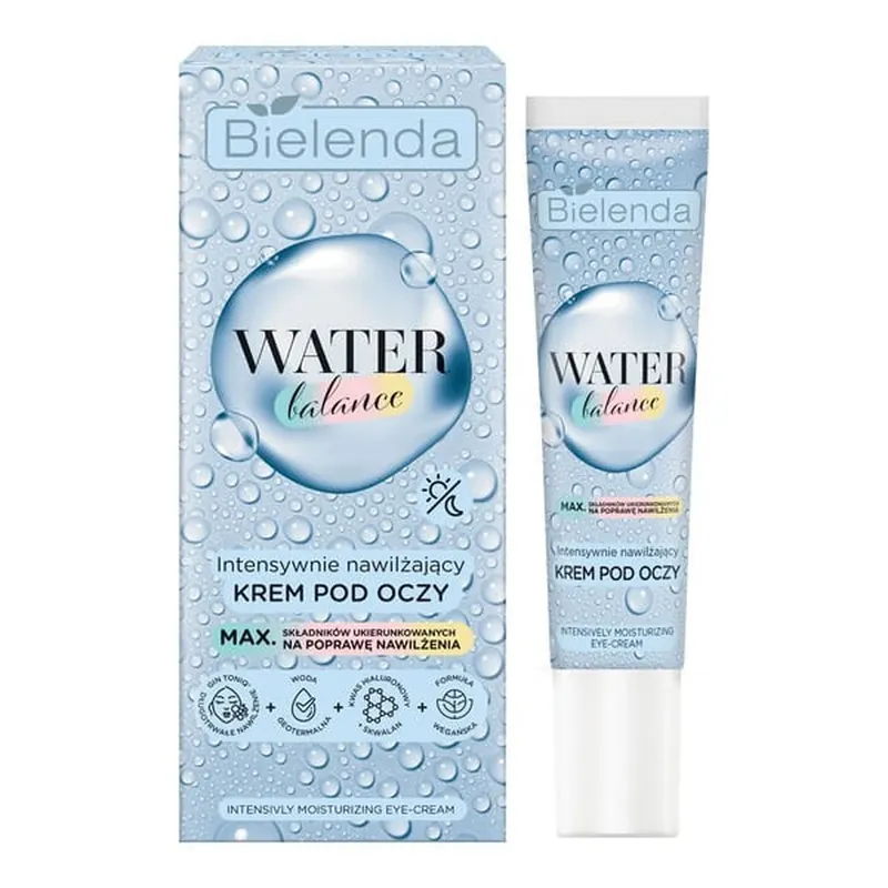 Noutate Bielenda Water Balance, cremă de ochi intens hidratantă, 15 ml