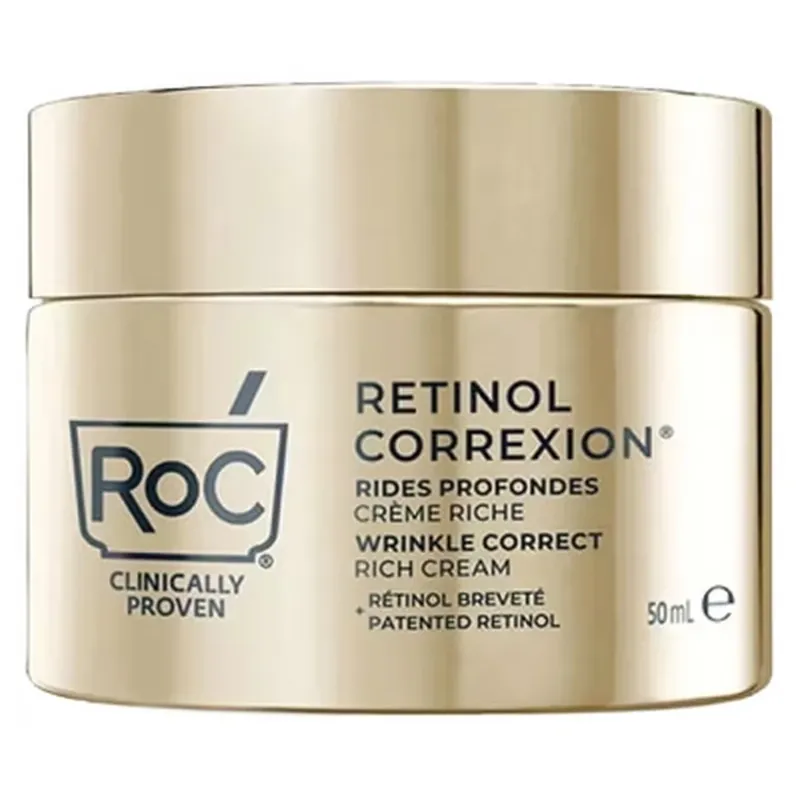 Lichidare de stoc RoC Retinol Correxion Cremă bogată pentru corectarea ridurilor 50 ml