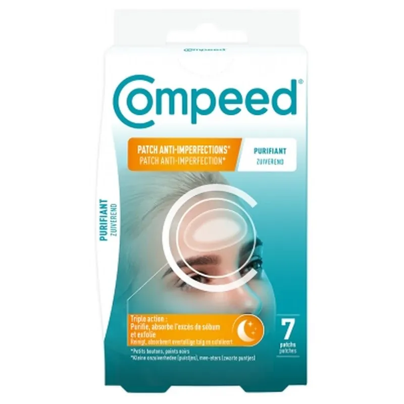 Compeed Plasturi anti-imperfecțiuni purificanți, 7 plasturi Bestseller