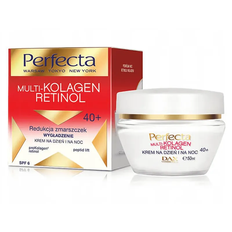 DAX Perfecta Multi Kolagen Retinol Cremă de zi și de noapte, 40+, 50 ml Livrare expres