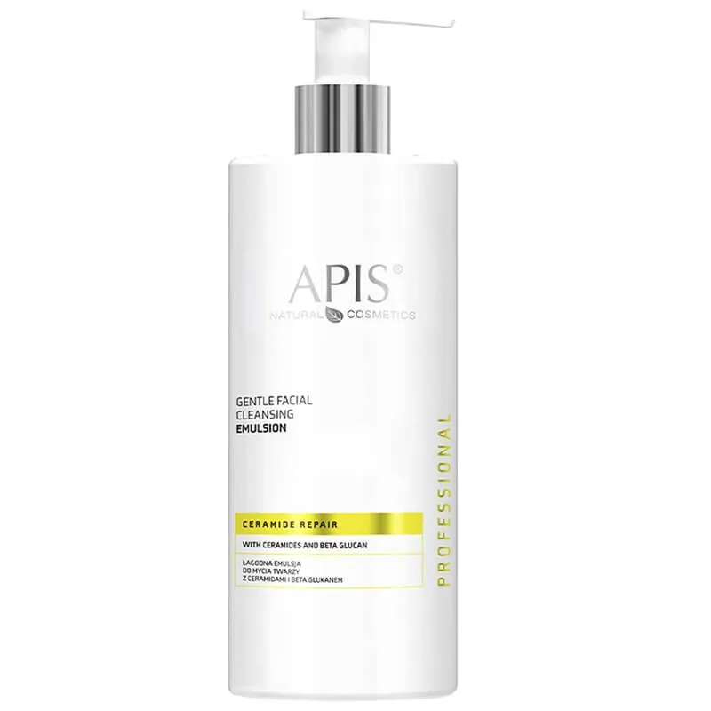 Bestseller Apis Professional Ceramide Repair, Emulsie delicată de curățare facială cu ceramide și beta-glucan, 500 ml