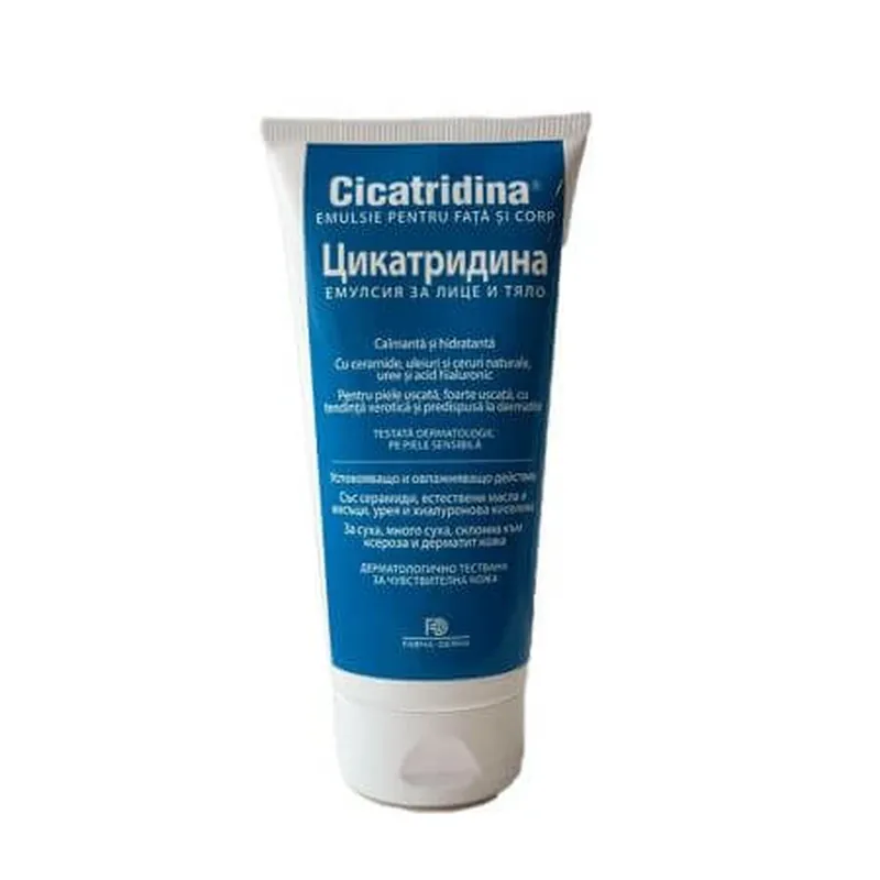 Cicatridina emulsie pentru fata si corp, 180 ml, Farma-Derma Italia Plată sigură
