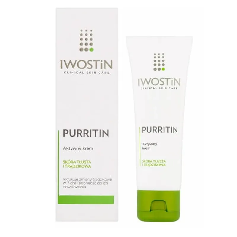 Reduceri Iwostin Purritin, Cremă activă pentru ten gras și cu tendință acneică, 40ml