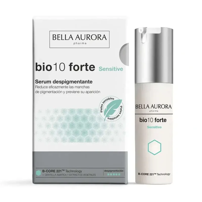 Retur ușor Bella Aurora BIO 10 Forte Sensitive Ser depigmentant 30ml