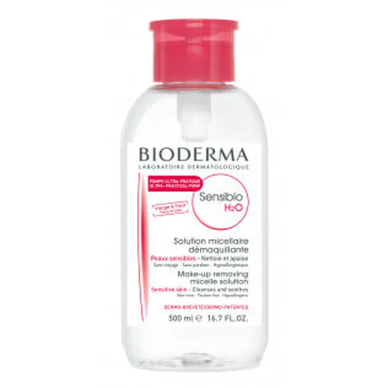 Bioderma Sensibio H2O Pump Soluție micelară pentru piele sensibilă, 500ml Lichidare de stoc