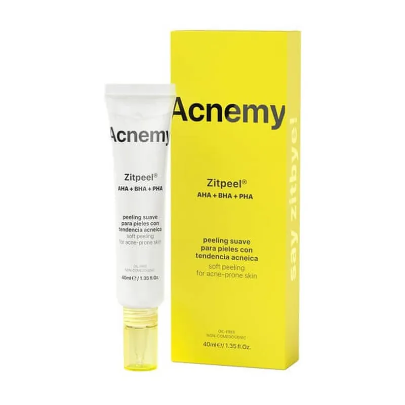 Acnemy Zitpeel AHA + BHA + PHA Overnight Treatment, tratament exfoliant, 40 ml Doar azi