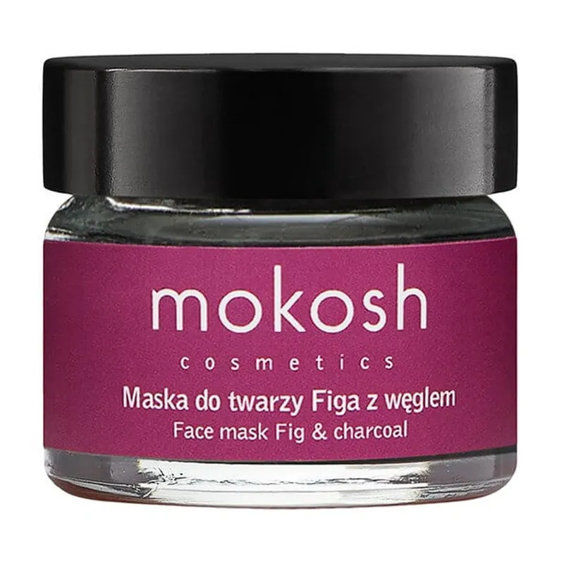 Reducere Mokosh, Mască de față pentru netezire și curățare, smochine cu carbon, 15 ml
