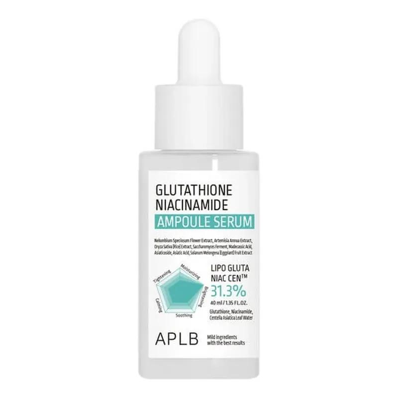 APLB Glutathione Niacinamide Ampoule, ser de iluminare facială cu glutation și niacinamidă, 40 ml Discount