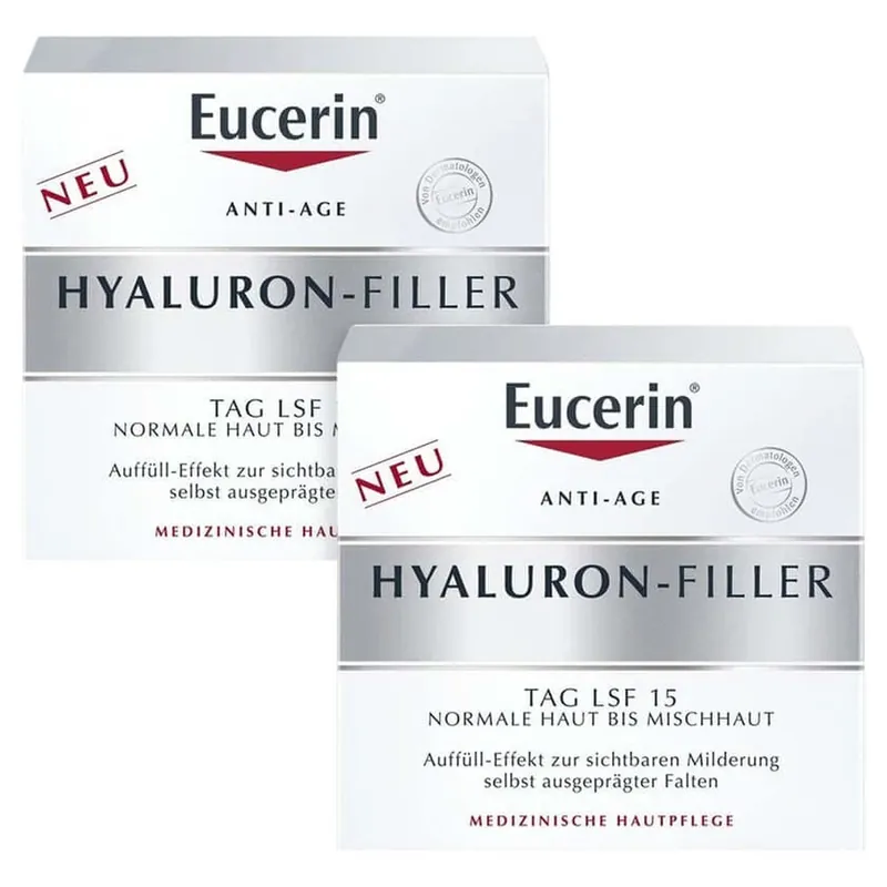 Eucerin Hyaluron-Filler Day Care 2X50 ml Super ofertă