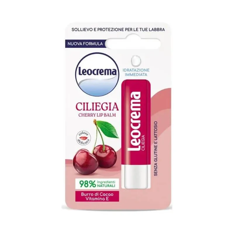 Leocrema Cireșe – balsam de buze sub formă de stick, 5,5 ml Chilipir
