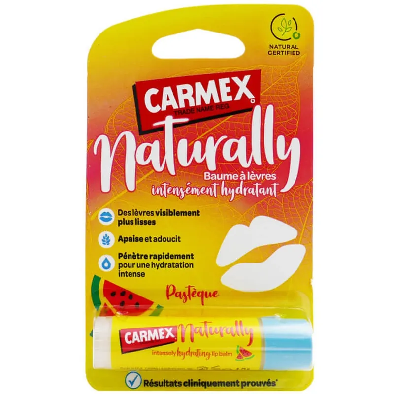 Reducere specială CARMEX NATURALLY Balsam de buze hidratant cu aromă de pepene verde 4,25 g