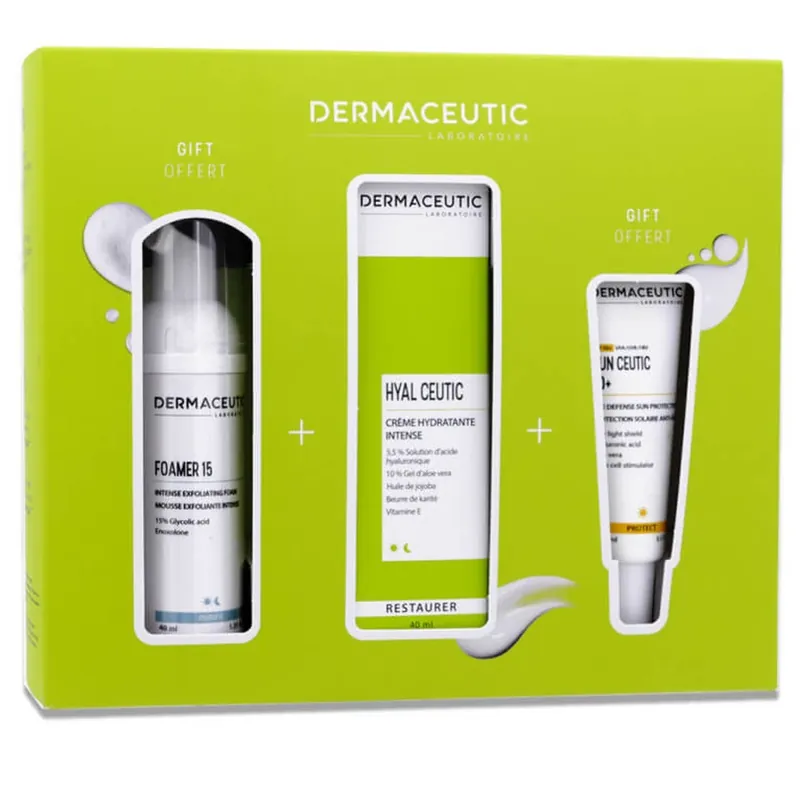 Promoție DERMACEUTIC SET HYAL CEUTIC CU 3 PRODUSE DE ÎNGRIJIRE